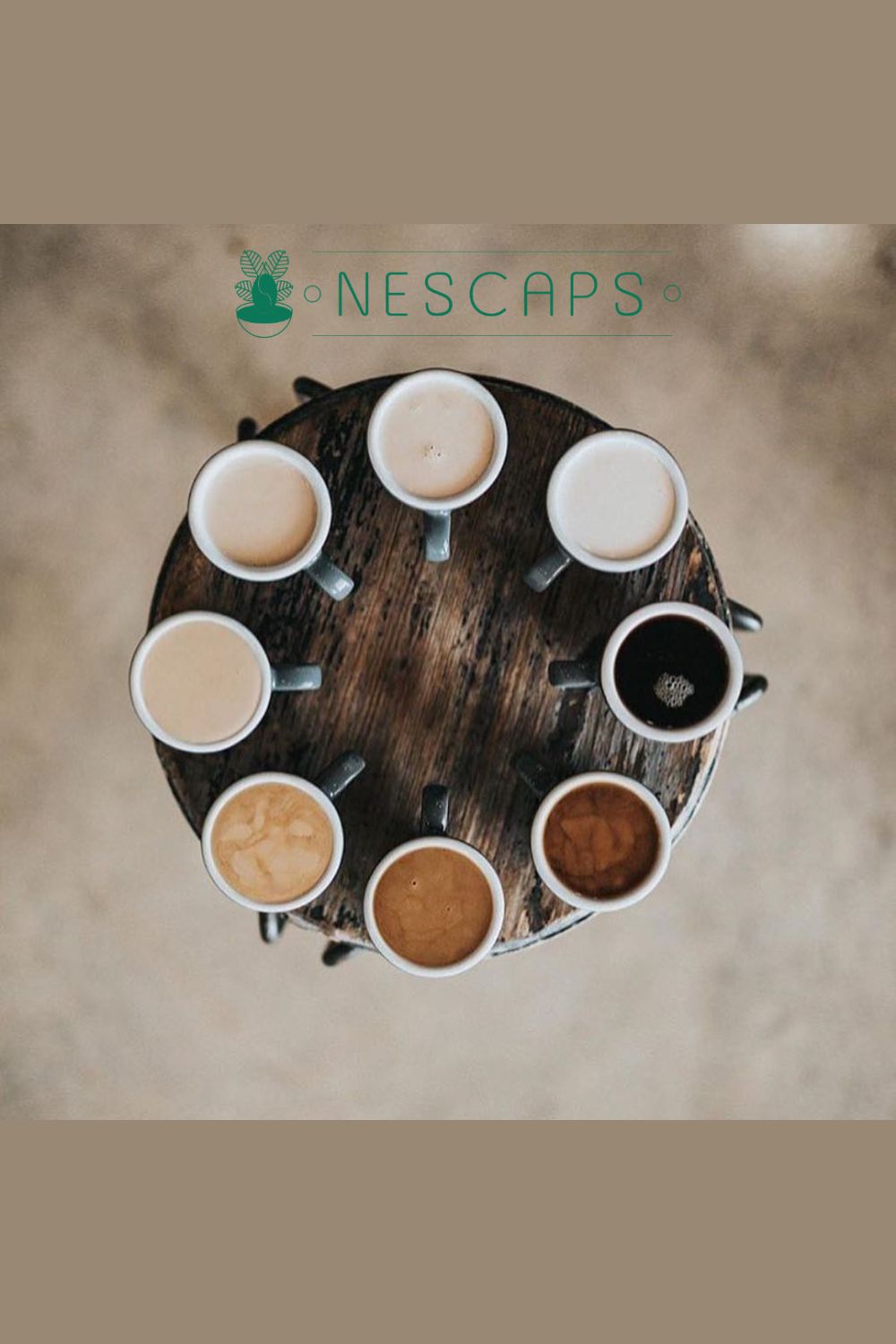 Assortiment de cafés préparés avec la première identité visuelle Nescaps